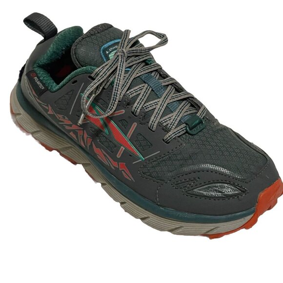 SOLD ALTRA Lone Peak 3 Gray 6 Waterproof Polartec Running Zero Drop Shoe Sneaker - Picture 3 of 17